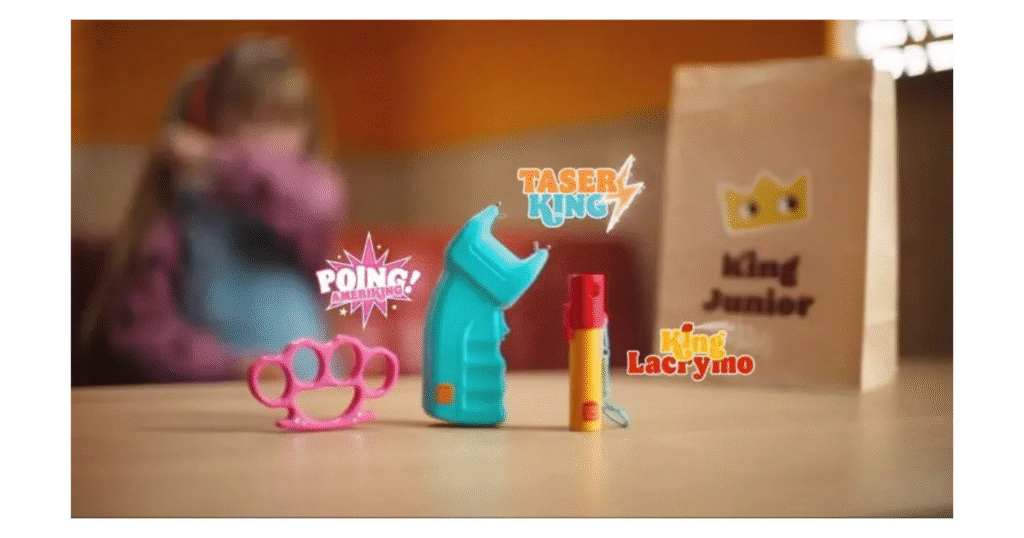 Campagne Burger King : jouets transformés en armes symboliques contre le harcèlement scolaire