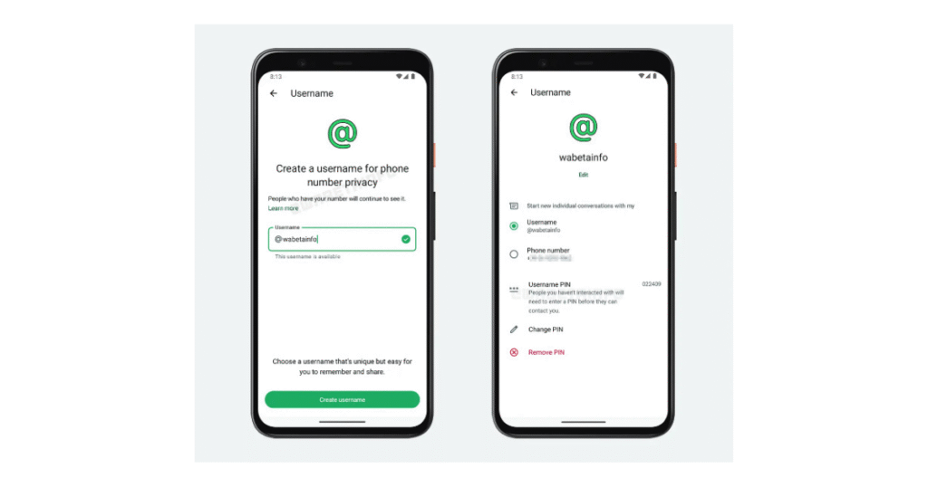 Nouvelle fonctionnalité WhatsApp : utiliser un nom d’utilisateur au lieu d’un numéro de téléphone